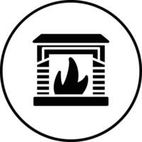 Fireplace Vector Icon