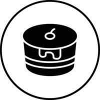 Chocolate Cake Vector Icon