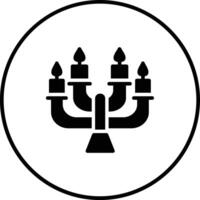 icono de vector de candelabro