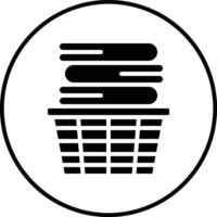 Clothes Basket Vector Icon