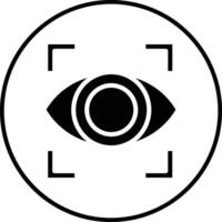 icono de vector de escáner ocular