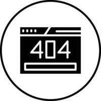 icono de vector de error 404