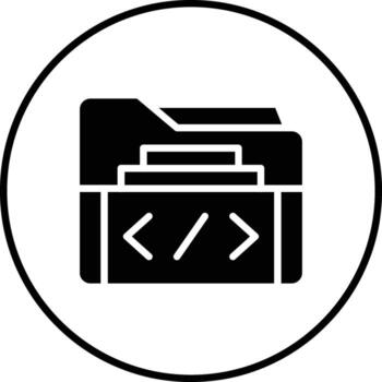 icono de vector de carpeta