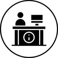 Information Desk Vector Icon