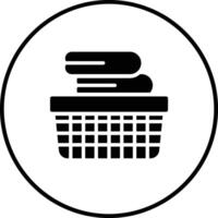 Laundry Basket Vector Icon