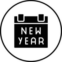 New Year Calendar Vector Icon