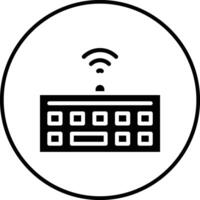 Wireless Keyboard Vector Icon