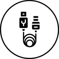 USB Cable Vector Icon