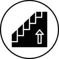 icono de vector de escaleras