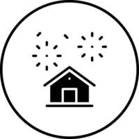 Home Fireworks Vector Icon