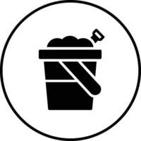 Sand Bucket Vector Icon