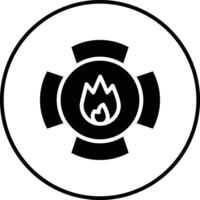 bombero Insignia vector icono