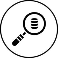 Search Database Vector Icon