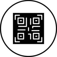 icono de vector de código qr