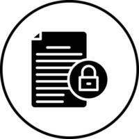 Document Security Vector Icon