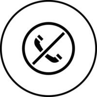 No Phone Vector Icon