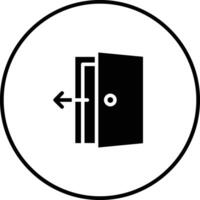 icono de vector de puerta de salida