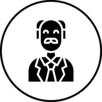 icono de vector de jefe