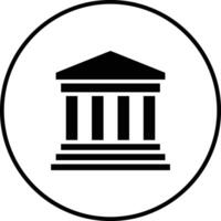 griego templo vector icono