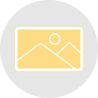 Picture Glyph Multicolor Sticker Icon vector