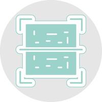 Qr Code Glyph Multicolor Sticker Icon vector