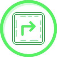 Turn Green mix Icon vector