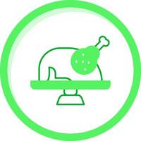 Turkey Green mix Icon vector