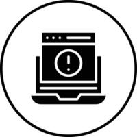 Website Error Vector Icon