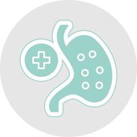 Gastroenterology Glyph Multicolor Sticker Icon vector