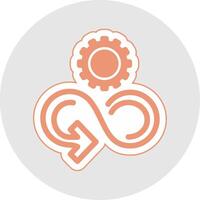 Responsible Consumption Glyph Multicolor Sticker Icon vector