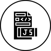 icono de vector de archivo javascript