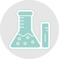 Chemistry Glyph Multicolor Sticker Icon vector