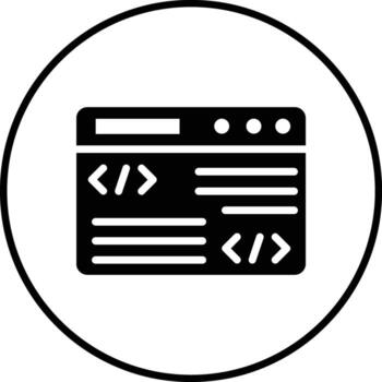 icono de vector de programación