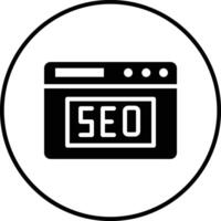 sitio web seo vector icono