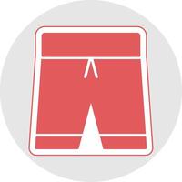 Football Shorts Glyph Multicolor Sticker Icon vector