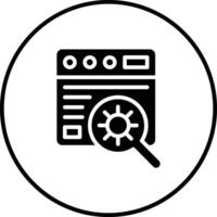 Website Bug Vector Icon