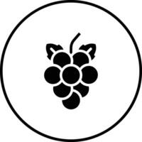 icono de vector de uvas