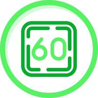 Sixty Green mix Icon vector