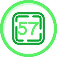 Fifty Seven Green mix Icon vector