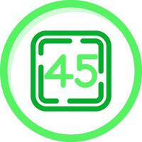 Forty Five Green mix Icon vector