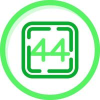 Forty Four Green mix Icon vector