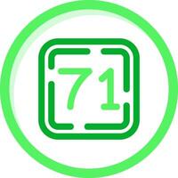 Seventy One Green mix Icon vector