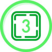 Three Green mix Icon vector