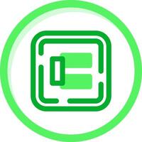 Adjustable Green mix Icon vector