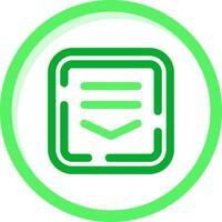 Drop down list Green mix Icon vector