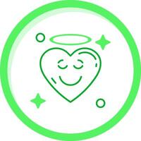 Angel Green mix Icon vector