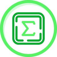 suma verde mezcla icono vector