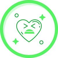 Anguish Green mix Icon vector