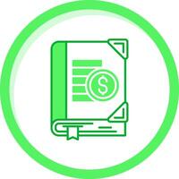 Budgeting Green mix Icon vector