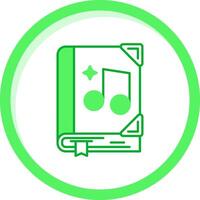 Music Green mix Icon vector